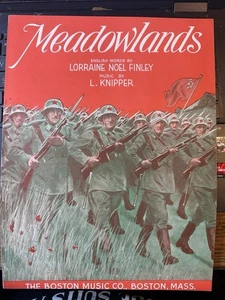 C 1944 WW2 sheet music MEADOWLANDS by L. Knipper - Picture 1 of 2