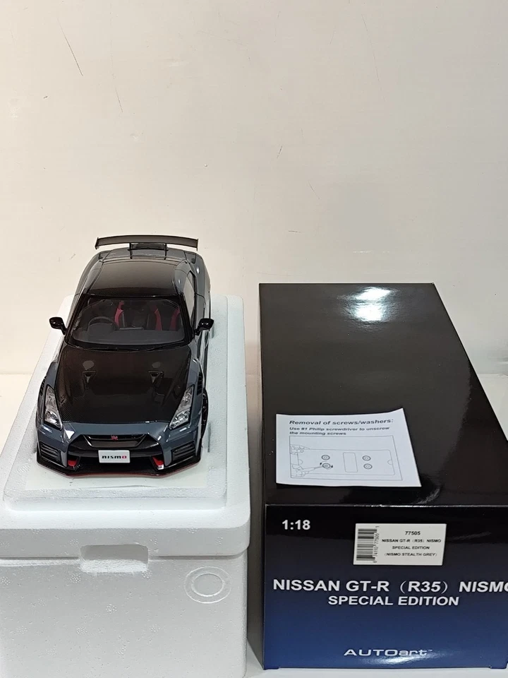 1:18 AUTOART Nissan Gt-R (R35) Nismo Special Edition 2022 Grey AA77505 - Immagine 1 di 4