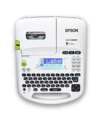 EPSON LW-K740WH Portable Label Printer 4~24mm /184x238x79mm English/Korean - Image 1 of 4