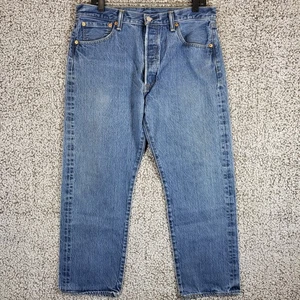 Pantalones de mezclilla para hombre Levi's 501 XX W36 L30 lavado claro pierna recta informales - Imagen 1 de 10
