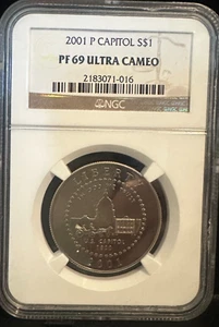 2001-P Capitol Commemorative Half Dollar PF69 UCAM NGC Brown Label - Picture 1 of 2
