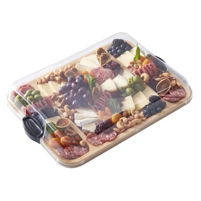 Faberware Large Build-a-Board Bamboo Grazing Board with Lid, 30.5cm x 40.5cm - Image 1 of 4