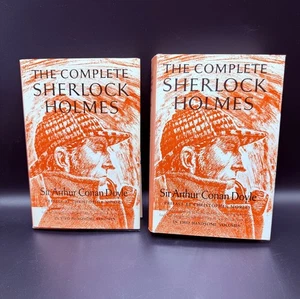 The Complete Sherlock Holmes Two Volume Hardcover Set Doubleday 1927 w/ DJ - Picture 1 of 13