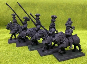 Warhammer Fantasy: Imperium - Reiksguard Knights "D" (6 Modelle, Plastik, beschädigt) - Bild 1 von 6
