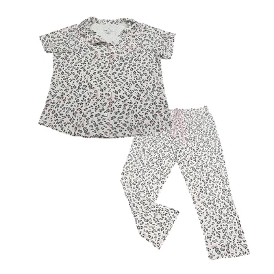 Karen Neuburger Womens Lounge Pajama Set Sleepwear Medium Size Printed Top Pants - Image 1 of 4