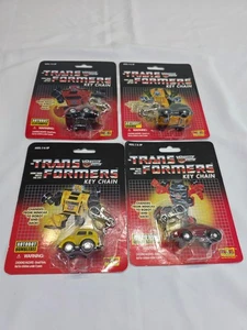 Transformers Key Chain complete set Bumblebee, Cliff Jumper, Windcharger, Brawn - Picture 1 of 12