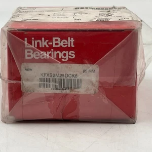 Rexnord Link-Belt KFXS2M25DCK6 Bearing 25mm Flange Lubed-for-Life - New - Picture 1 of 2