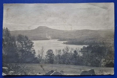 Lucerna en Maine, ME.  Phillips Lake - Foto postal de 1928, RPPC Foto 1 de 2