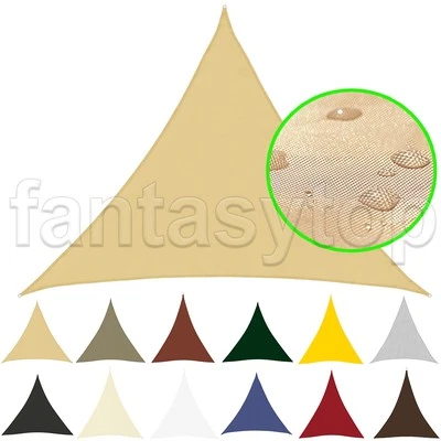 Dreieckig Sonnensegel Oxford Gewebe Wasserfest Sonnenschutz Windschutz UV Schutz - Bild 1 von 4