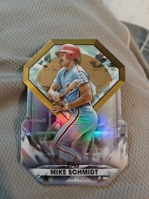 2022 TOPPS DIAMOND GREATS DIE CUT DGDC-22 MIKE SCHMIDT PHILLIES 3rd BASE - Image 1 of 2