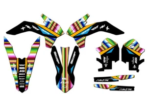 2014-2015 XCF-W SERAPE Black Senge Graphics Kit Compatible with KTM - Picture 1 of 10