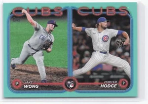 2024 Topps Update Porter Hodge / Jake Wong RCOM #US106 Aqua - Picture 1 of 2