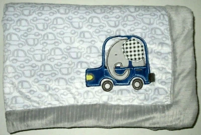 Manta bebé Koala elefante en coche gris azul felpa Sherpa 2013 30x40 Foto 1 de 4