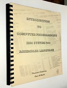 Introduction to Computer Programming IBM 360 Assembly Language spiral bound