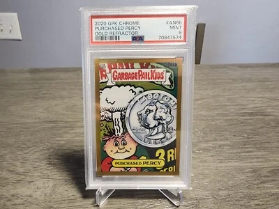 Garbage Pail Kids Chrome Series 3 Purchased Percy #AN6b Gold Parallel PSA 9 RARE - Image 1 of 4
