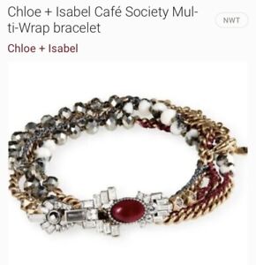 Chloe & Isabel Café Society Multi-Wrap Bracelet~B345SGRE~NEW