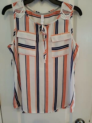 Corbatas traseras de encaje a rayas Xhilaration Junior talla grande polietileno Foto 1 de 4