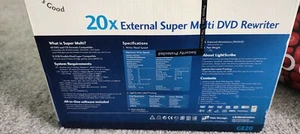 NEW & BOXED " LG External Super Multi DVD Rewriter " 20x External GE 20 8.5 GB - Photo 1/10