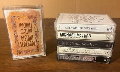 Michael McLean- Cassette lot (6) - Distant Serenade/One Heart/New Kind of Love Foto 1 de 3