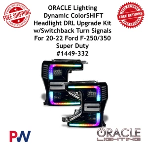 Oracle Lighting Colorshift Headlight Drl Upgrade Kit W / Switchback Turn Signal - Picture 1 of 8