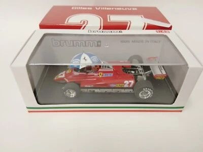 Brumm Ferrari 126 C2 Gilles Villeneuve Brasile 1982 umbrella 1/43 R593-CHU 2024 - Immagine 1 di 3