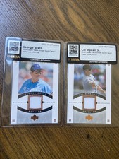 2005 UD Sweet Spot Classic Classic Materials George Brett-Cal Ripken MBA-Auth.