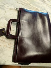 Vintage Briefcase Genuine Leather Burgundy Attache 