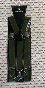 Unbranded Boys Olive Green Suspenders BRAND NEW - Picture 1 of 1
