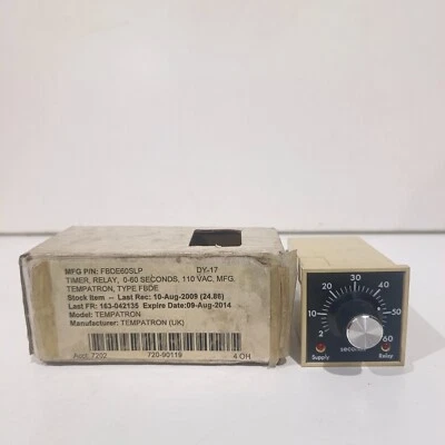 Relé temporizador Farnell 175-276, 2 a 60 segundos, 110vac Foto 1 de 4