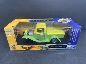 SHYNE RODZ 1934 FORD PICKUP , TWO TONE YELLOW/GREEN , DIECAST 1/18 - Picture 1 of 3