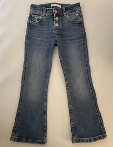 Zara Girls Size 6 Flare Bell bottom Blue Jeans - Picture 1 of 3