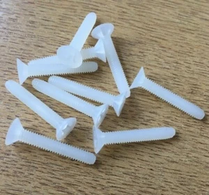 PLASTIC Countersunk screws with cross slot ~DIN 965 M4 x 25mm 10 PIECES Z3580 - Foto 1 di 2