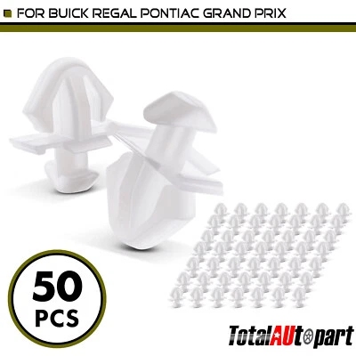 50件装门和摇杆面板成型固定夹适用于别克庞蒂亚克8毫米尼龙 — 第 1/4 张图片