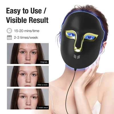 Portable LED Light Therapy Mask improves blood circulation, whitening & wrinkle  - Image 1 of 4