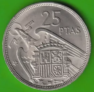 Spain 25 pesetas 1958 great preserved rare in this quality nswleipzig - Picture 1 of 2