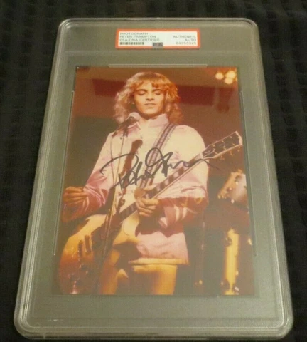 Peter Frampton singer songwriter signed autographed psa slabbed Humble Pie Cover