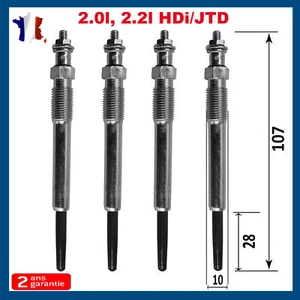 4 bougie de prechauffage pour Berlingo Partner Expert Jumpy 2,0 2,0L Hdi 90ch - Foto 1 di 5