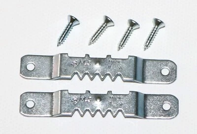 Aufhänger/ Zackenaufhänger für Holzrahmen/ Keilrahmen, 2 Stk. inkl. Schrauben