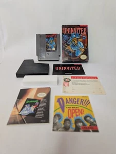 Uninvited NES Nintendo CIB (Box, Cartridge, Manual, Inserts, Sleve Styro) Tested - Picture 1 of 18