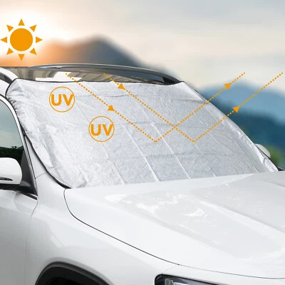 Winter Snow Rain Ice Dust Frost Guard Sun Shade Protector.Car Windshield Cover J Foto 1 de 4