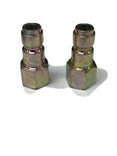 20pc Set Pneumatic Hydraulic Fitting Zinc Coated Milton 1820 Coupler Plug 1/4"