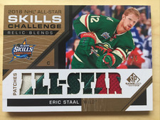 ERIC STAAL 2018-19 UD SP Game Used All-Star Skills 3clr LOGO PATCH #4/15 WILD
