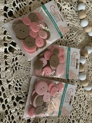 114 Assorted Size Buttons Bright Colors New IP Kids Craft Supply Bulk Lot - Image 1 of 4