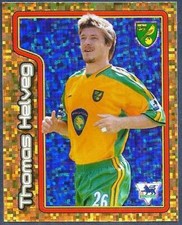 MERLIN-2005-F.A.PREMIER LEAGUE 05- #293-NORWICH/DENMARK-THOMAS HELVEG-GOLD FOIL