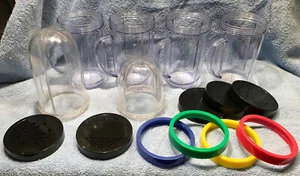 Magic Bullet® Model MB 1001 Lot of 15 pieces Cups Rings and Lids - Picture 1 of 9