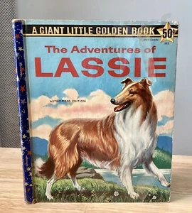 Giant Little Golden Book: The Adventures of Lassie, 1958, ‘A’ First Edition - Picture 1 of 15