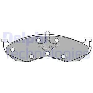 Brake Pad Set, disc brake for KIA JEEP:GRAND CHEROKEE I,WRANGLER Mk II, - Image 1 of 2