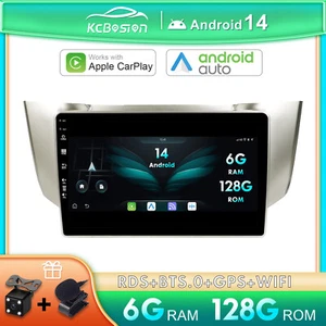 Ampia memoria 6G+128GB Per Lexus RX300 RX330 RX400H Android 14 Autoradio Carplay - Foto 1 di 23