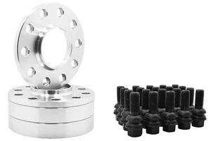 Porsche 5x130 MM 10 MM & 25 MM Hub Centric Spacers + R14 Ball Seat Lug Bolts - Picture 1 of 9