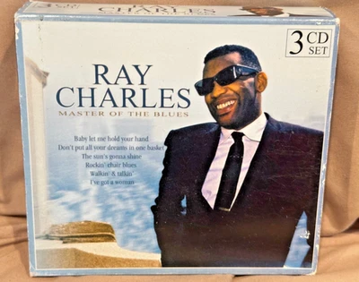 3-CD box -- Ray Charles: Master of the Blues - 54 tracks of early Ray - Image 1 of 3